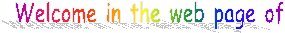 Welcome in the web page of